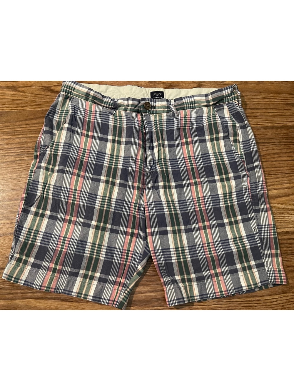 J.Crew Men’s Plaid 9" Inseam Multicolor shorts